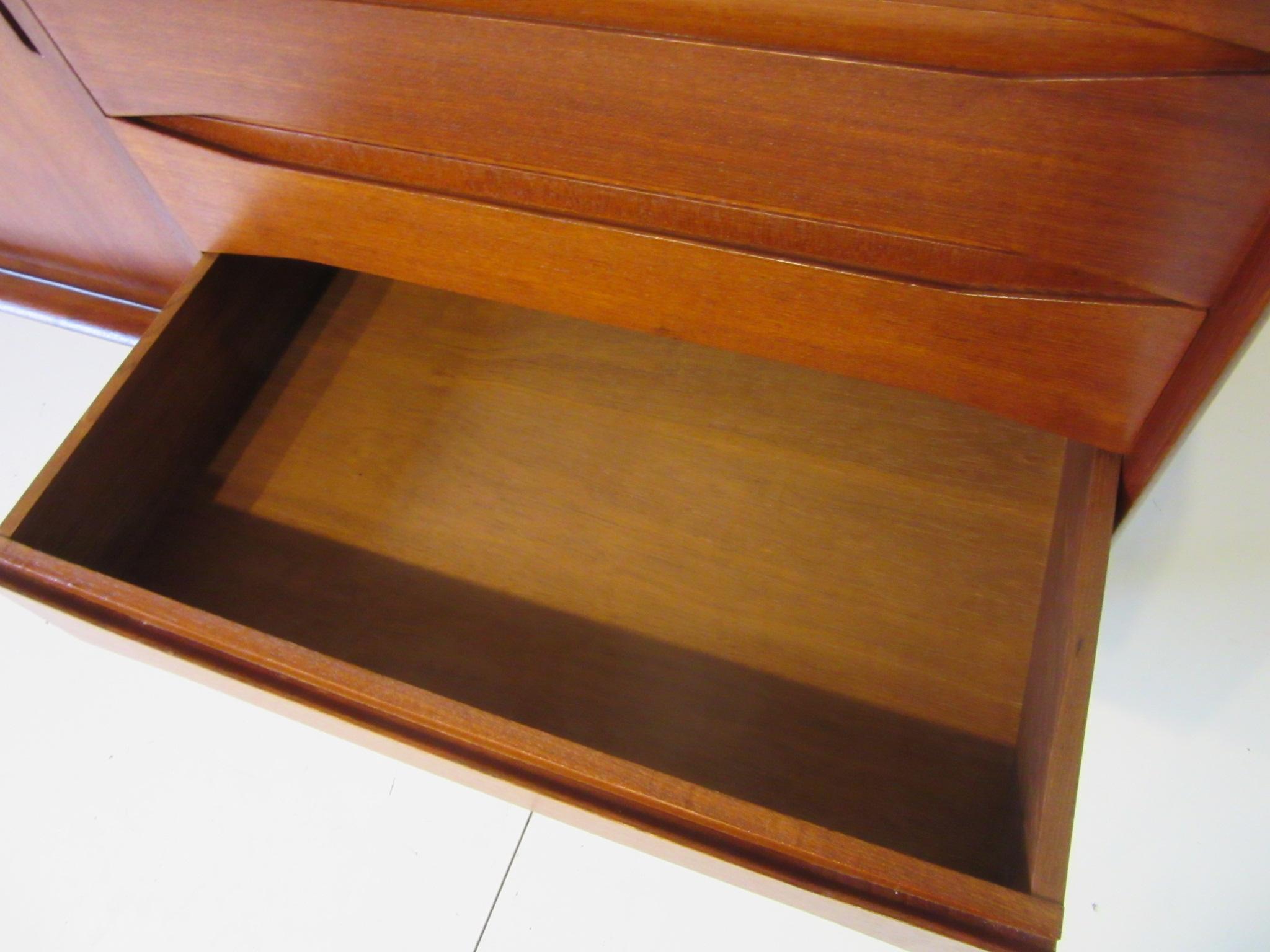 20th Century 1962 Danish Teak Credenza in the Style of Johannes Aasbjerg and Arne Vodder