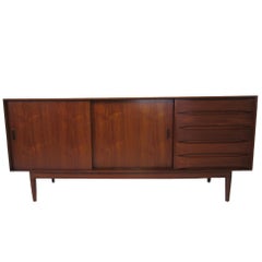 1962 Danish Teak Credenza in the Style of Johannes Aasbjerg and Arne Vodder