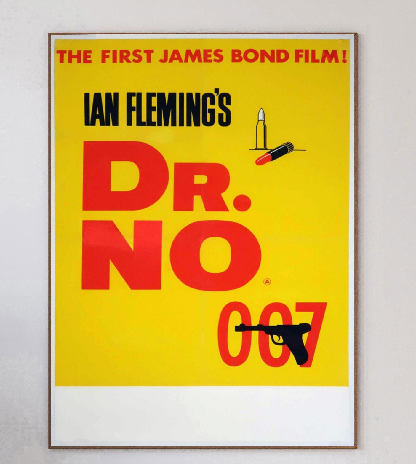 1962 Dr. No Original Vintage Poster (Moderne der Mitte des Jahrhunderts) im Angebot