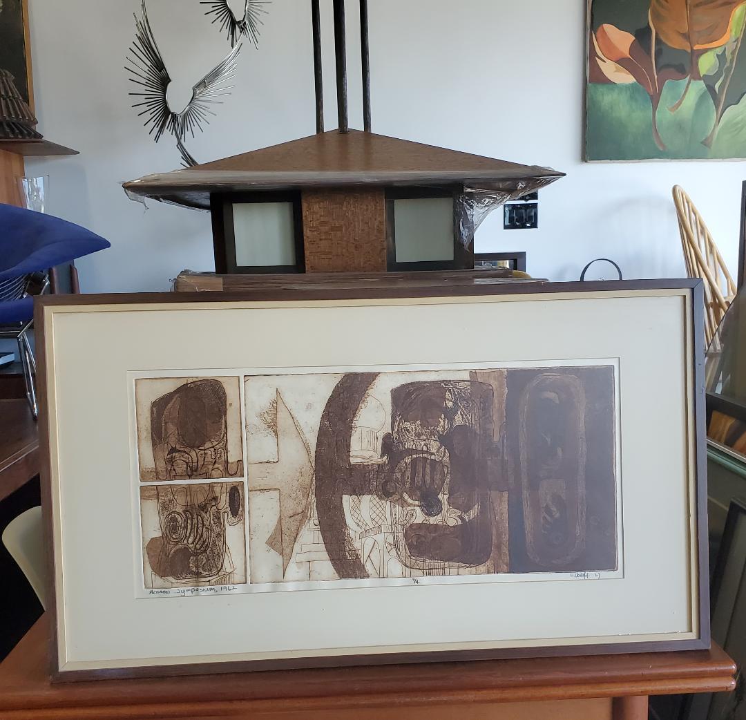 Vintage 1962 Original-Radierung betitelt, datiert, signiert und nummeriert 