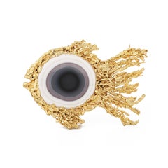 1962 Georges Braque Gilded Bronze & Bicolor Agate "Sarpedon" Precious Sculpture