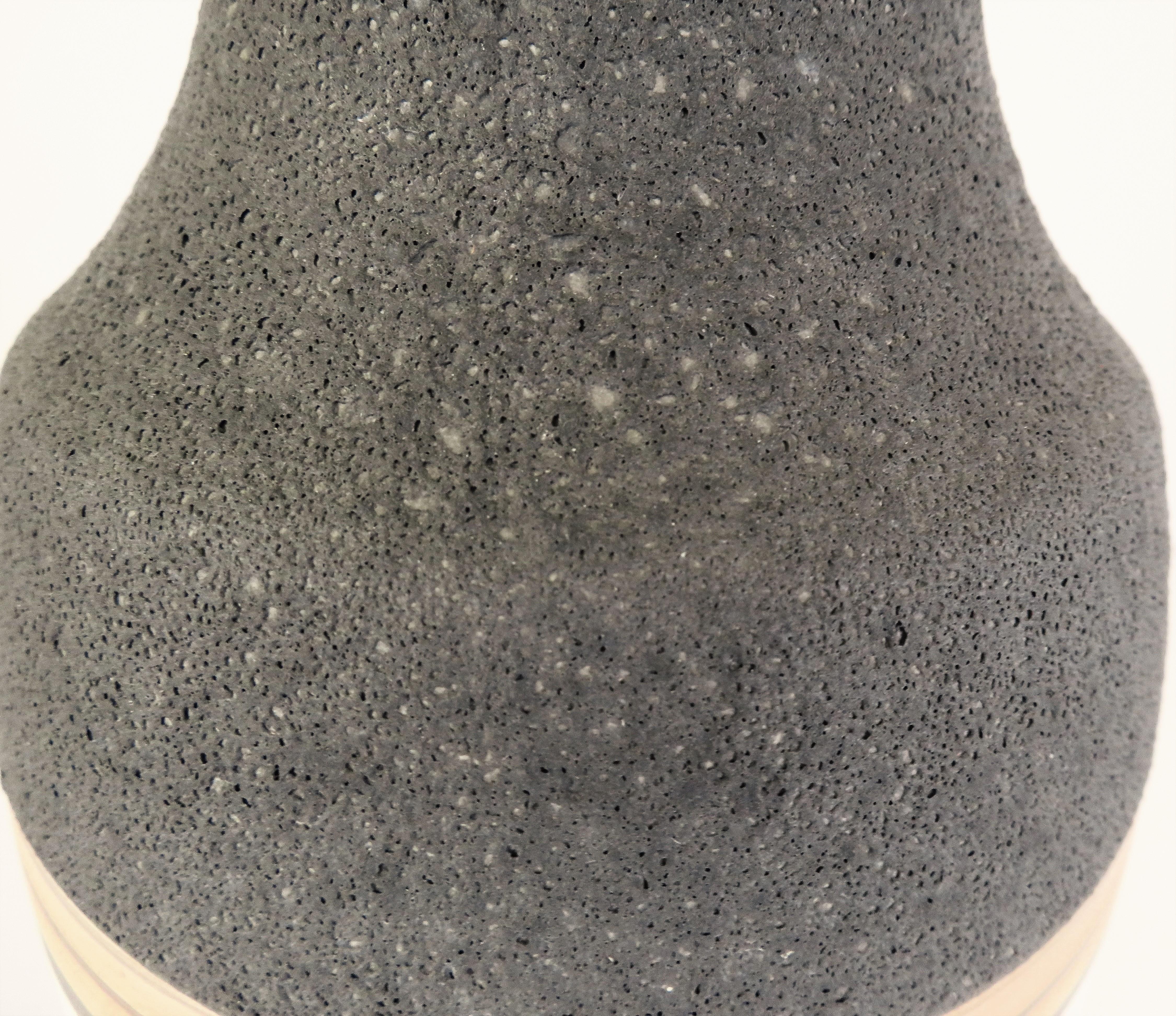 1962 German Mid-Century Modern Ceramic Lava Glaze Vase by Bay Keramik Germany For Sale 2