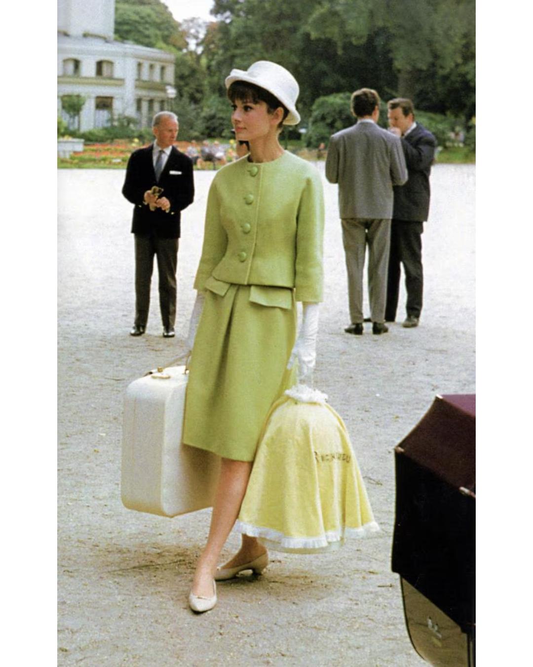 1962 Givenchy Haute Couture Black Angora Wool Skirt Suit For Sale 5