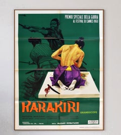 1962 Harakiri (Italian) Original Vintage Poster