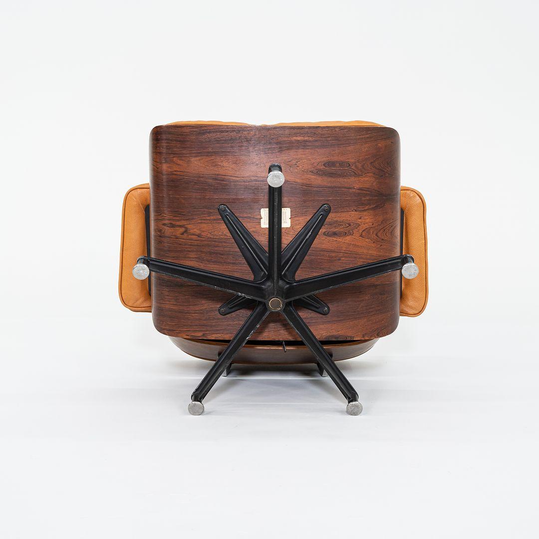 1962 Herman Miller Eames Lounge Chair and Ottoman in Brazilian Rosewood For Sale 3