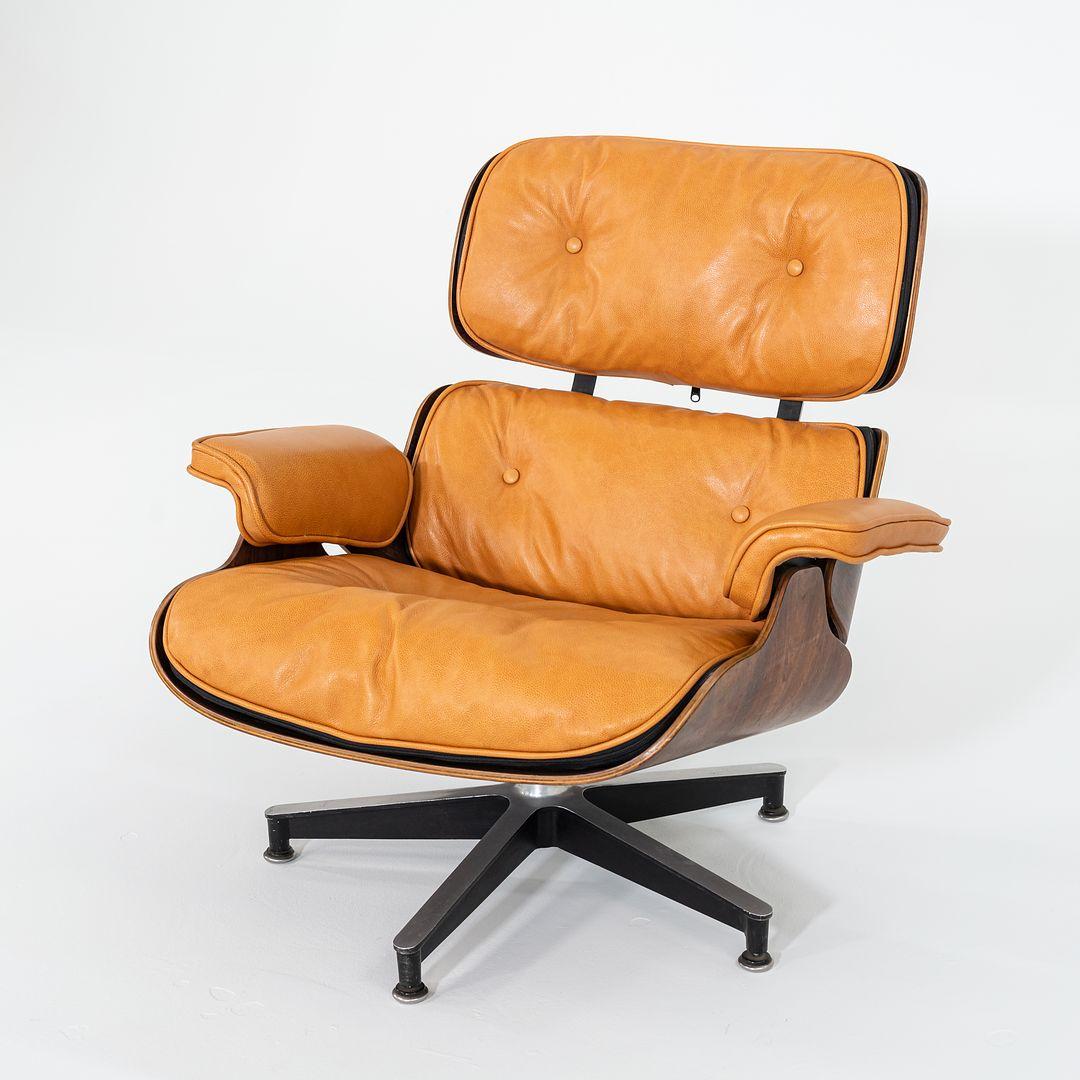 Modern 1962 Herman Miller Eames Lounge Chair and Ottoman in Brazilian Rosewood For Sale