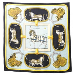 1962 Hermes Grand Apparat by Jacques Eudel Silk Scarf