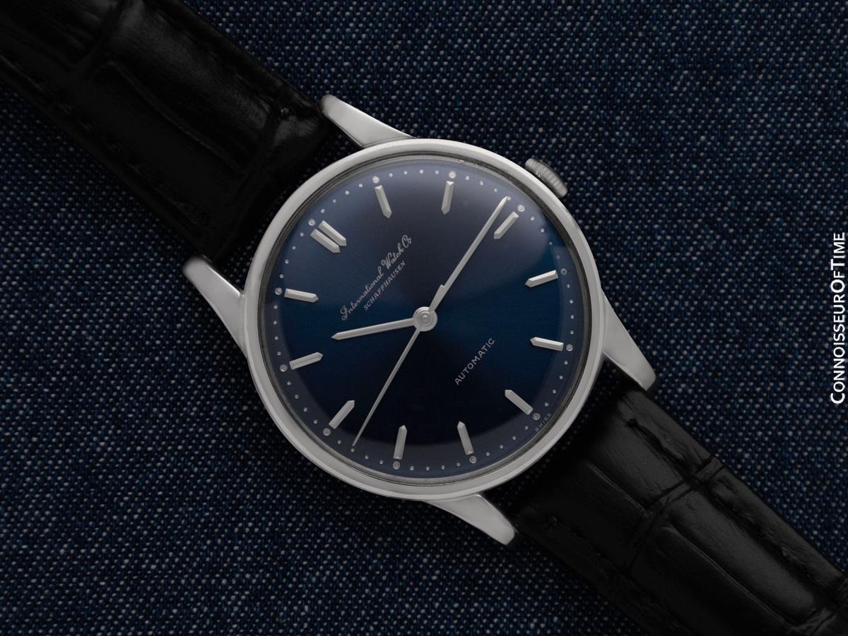 1962 IWC Vintage Hombre Tamaño Completo Automático Cal. 853 Isomura - Platino en venta 7