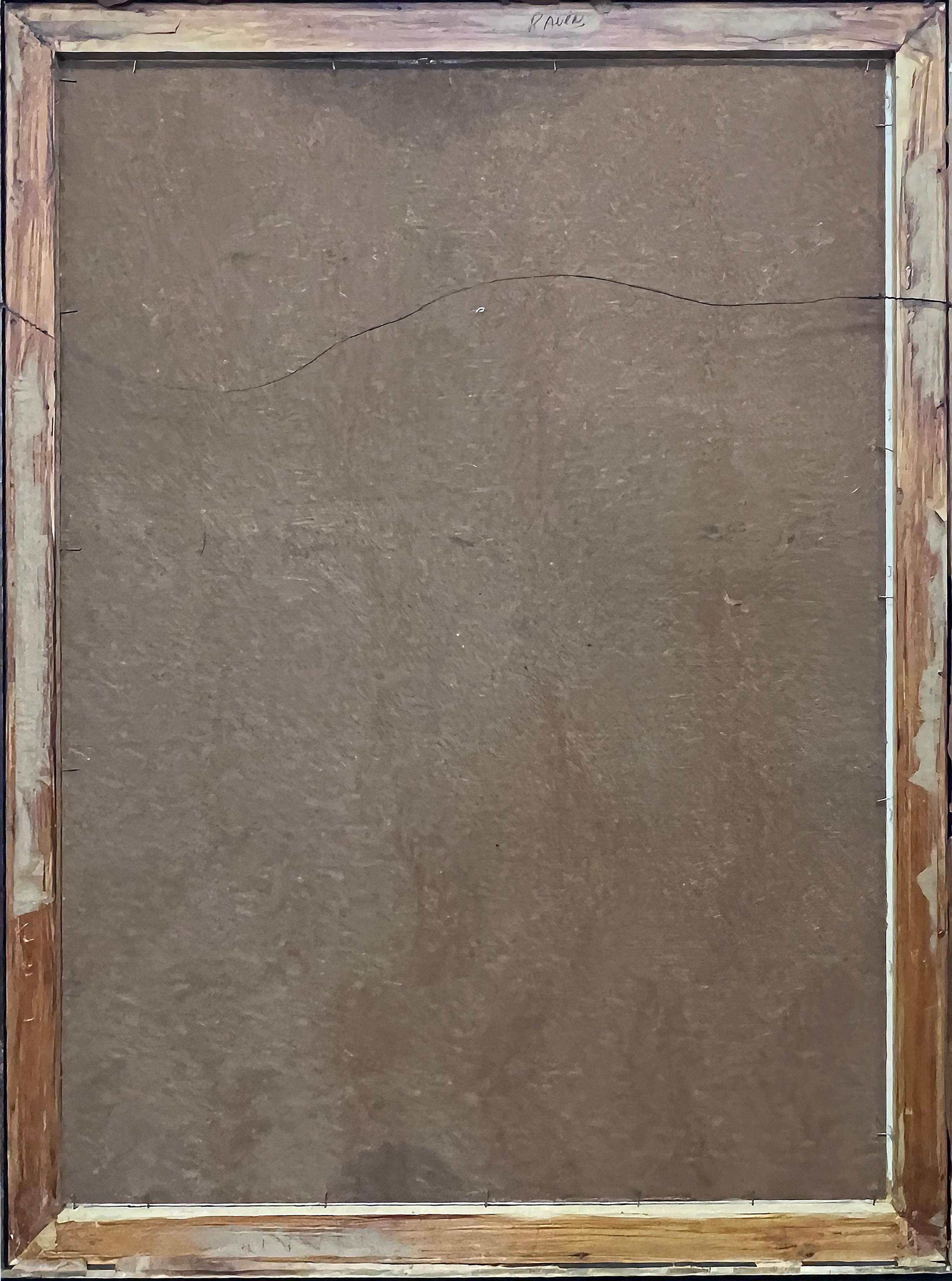 1962 Large Mid-century Abstract Oil Painting, Stanley Landsman  