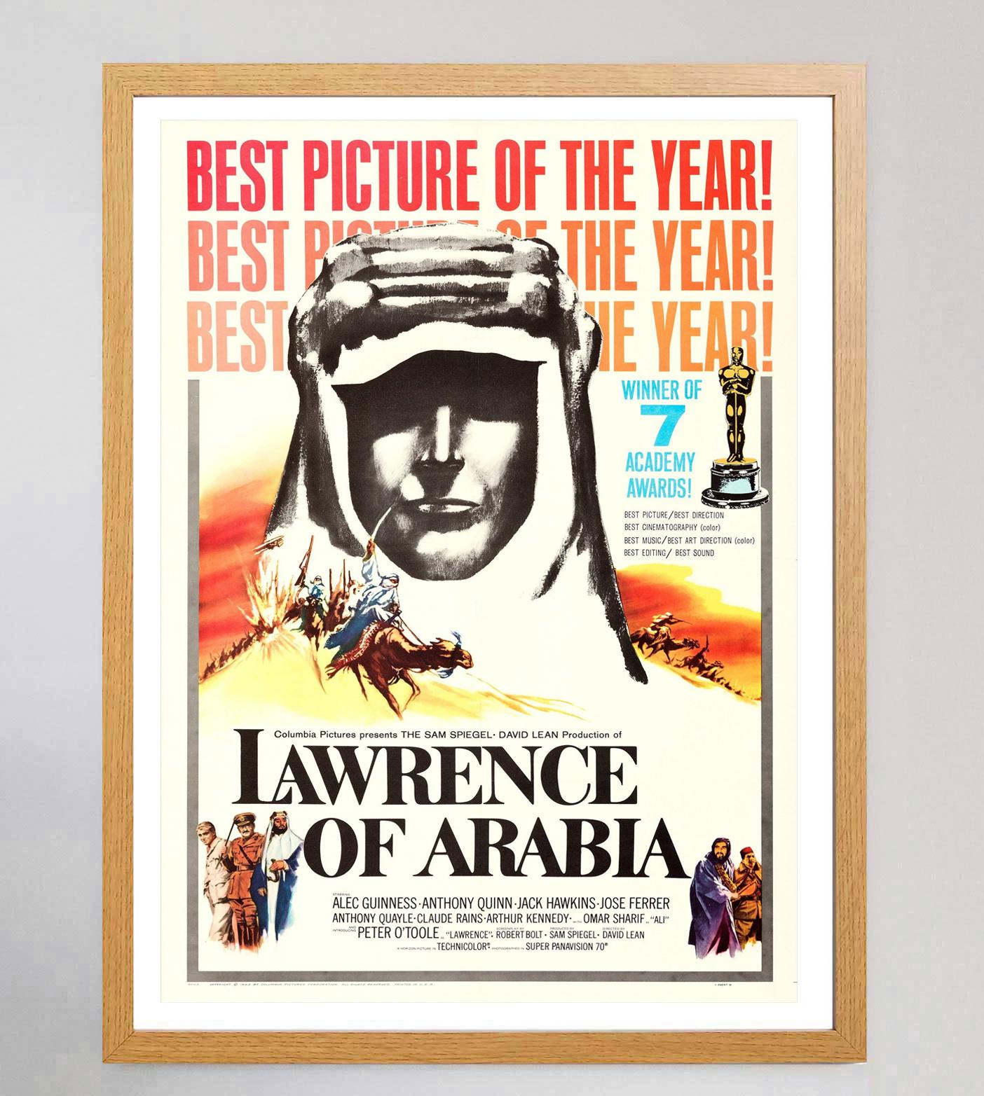 American 1962 Lawrence of Arabia Original Vintage Poster For Sale
