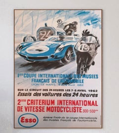 1962 Las 24 Horas de Le Mans Cartel original de época