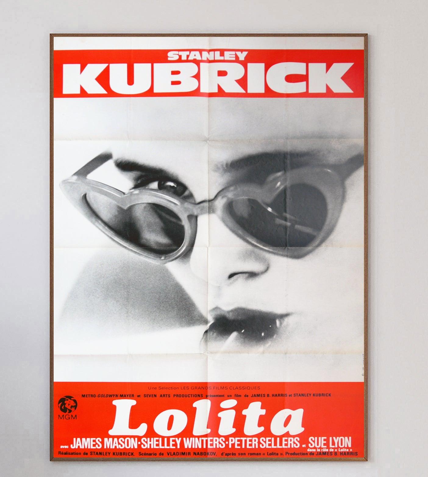 Based on Vladimir Nabokov's 1955 novel of the same name, Stanley Kubrick's Lolita was released in 1962. The film was highly controversial and heavily censored upon release, however is regarded as a strong commercial and critical success.

This