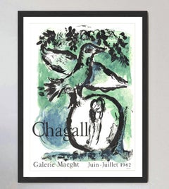1962 Marc Chagall -  Oiseau Vert Original Vintage Poster