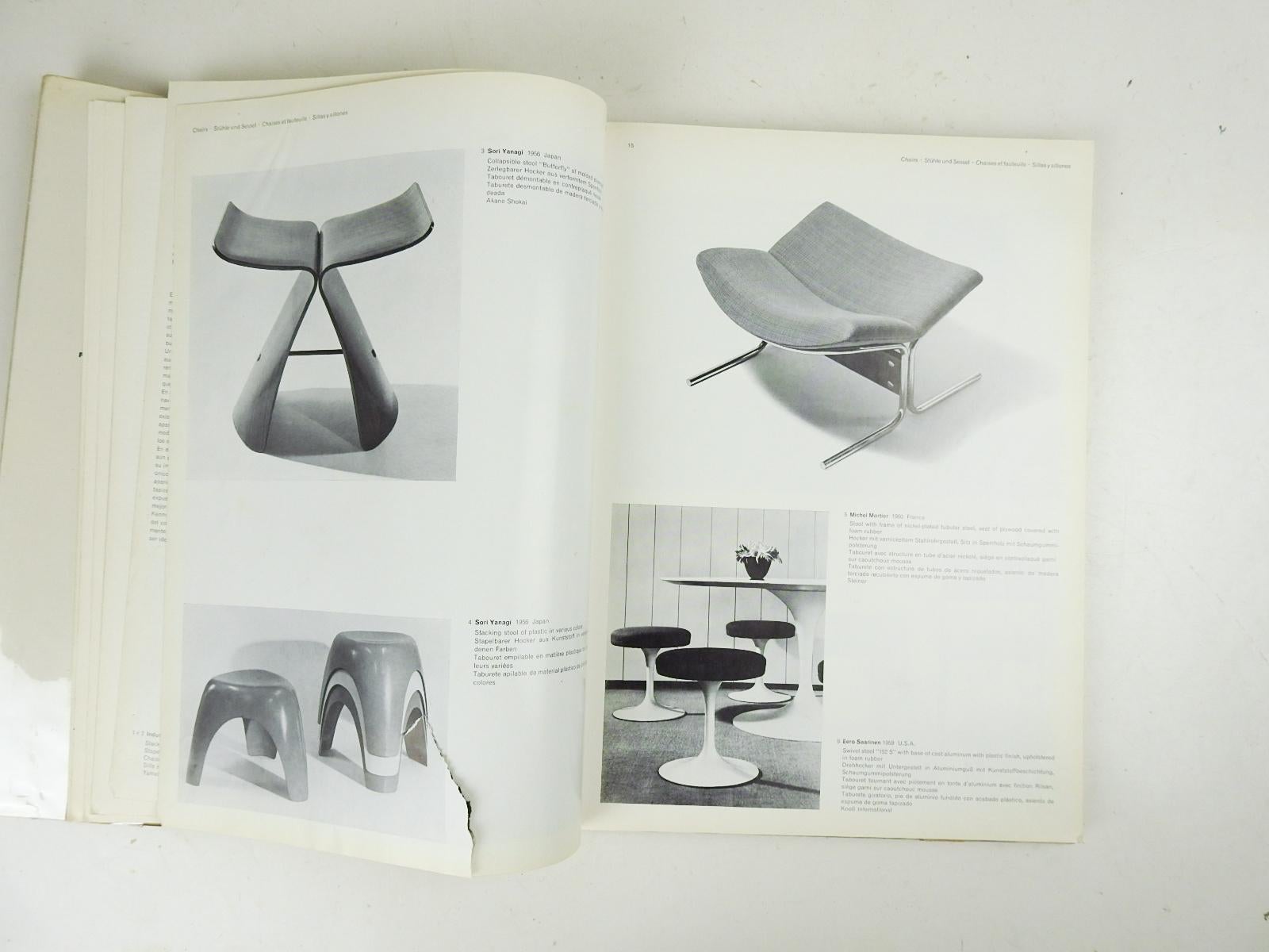 New Furniture 6 edited by Gerd Hatje.  Published by Frederic A. Praeger, New York, 1962.  The sixth volume in this important series on contemporary furniture of the 1960s. Gray cloth hardcover binding, illustrated dust jacket, mylar cover, edge
