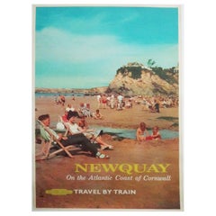 1962 Newquay – Reisen mit dem Zug – British Railways Original-Vintage-Poster