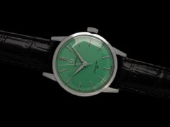 1962 Omega Seamaster 30 Vintage Mens Handwound Watch, Larger 35mm Model - SS