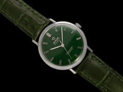 1962 Omega Seamaster De Ville Emerald Green Vintage Mens Automatic Watch - SS