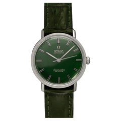 1962 Omega Seamaster De Ville Emerald Green Vintage Mens Automatic Watch - SS