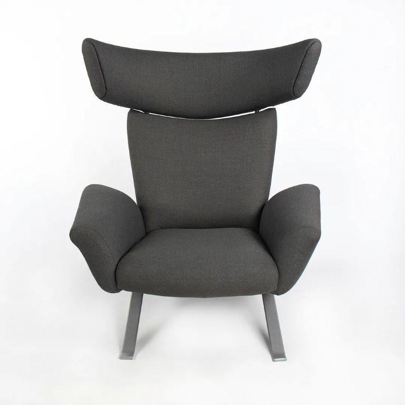 Aluminum 1962 Rare Kurt Ostervig Lounge Chair for Henry Rolschau Mobler of Vejen Denmark For Sale