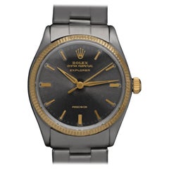1962 Rolex Explorer Ref. 5501 Vintage Mens Watch - Stainless Steel & 14K Gold