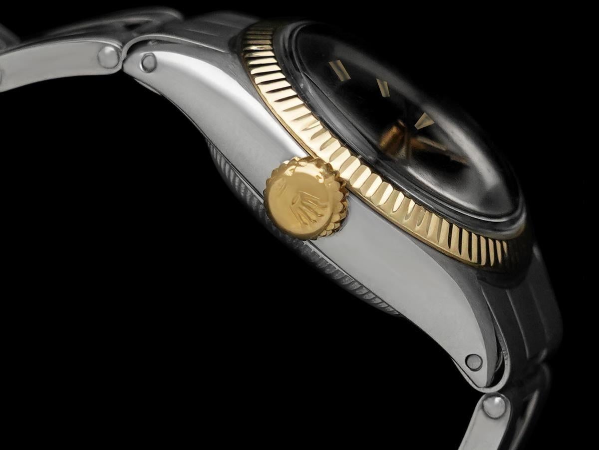 Women's 1962 Rolex Oyster Perpetual Ladies 2-Tone Vintage Watch - SS & 18K Gold For Sale