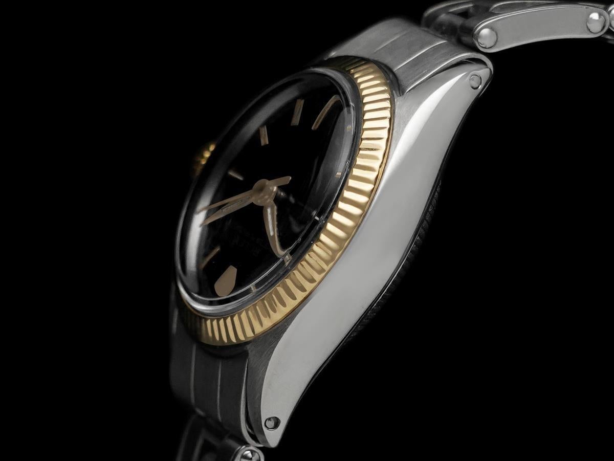 1962 Rolex Oyster Perpetual Ladies 2-Tone Vintage Watch - SS & 18K Gold For Sale 1