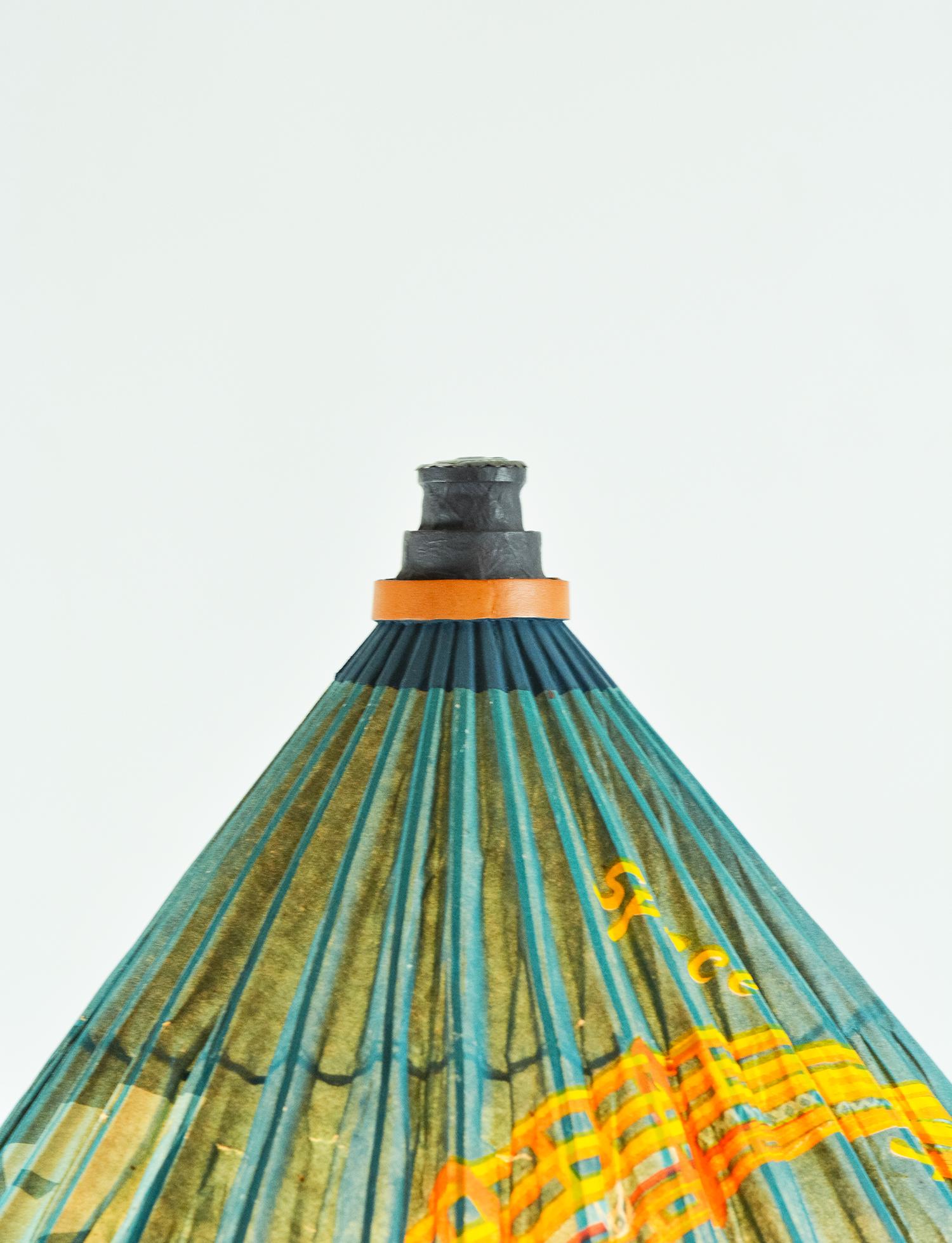 American Seattle 'World's Fair' Bamboo Lamp with Parasol Shade by Christopher Tennant For Sale