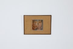 1962 Signed Jordi Bonet Ceramic Tile Portrait Wall Art