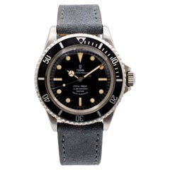1962 Used Tudor Submariner Oyster Pricne 7928 40MM Patina Dial Men's Watch