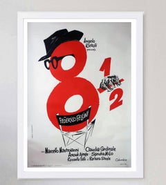 1963 8 1/2 (French) Original Vintage Poster