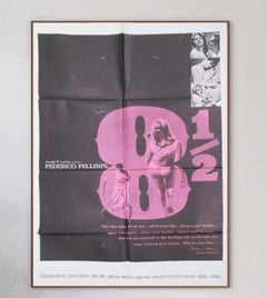 1963 8 1/2 Original Vintage Poster