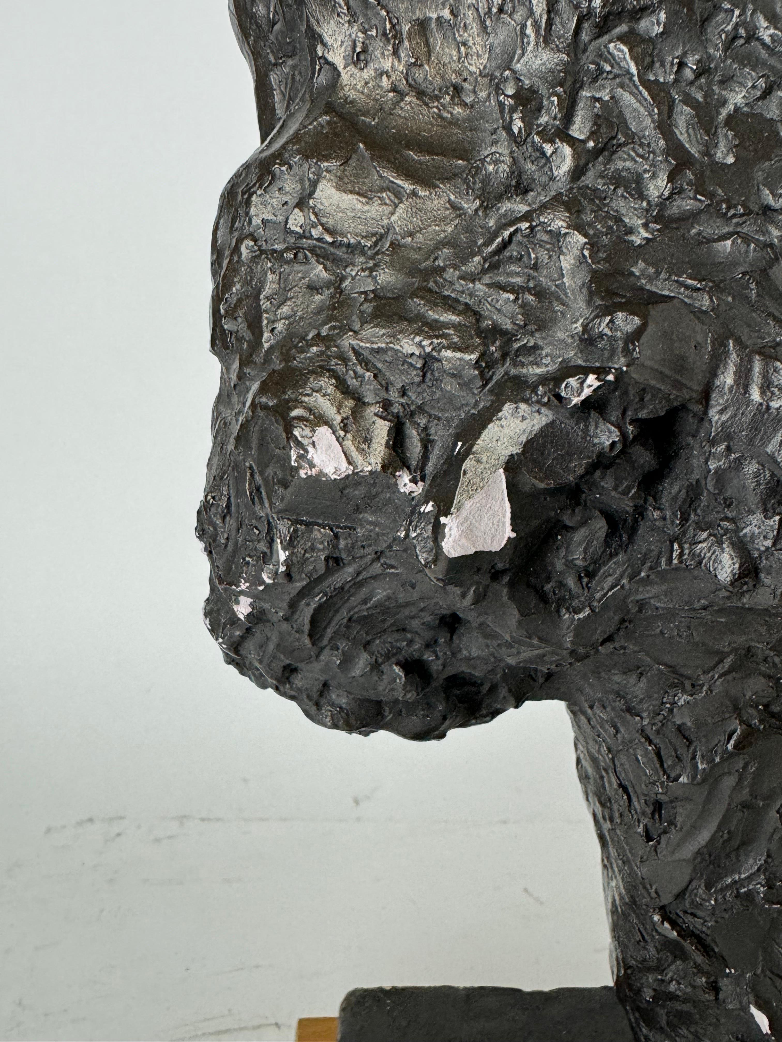 Argile Sculpture de Rodin « Le marcheur, étude pour le torse », Austin Productions, 1963