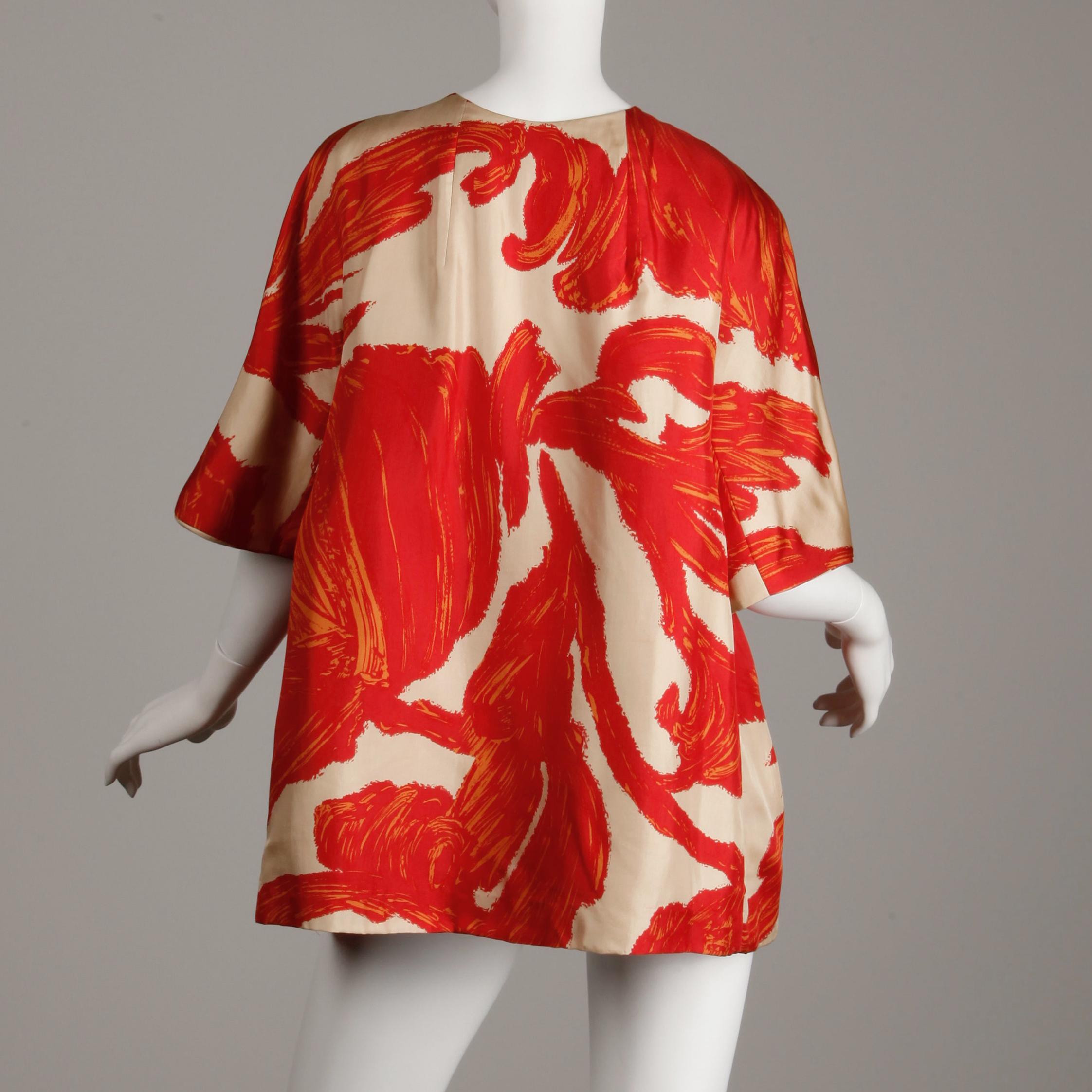 1963 B.H. Wragge Vintage Silk Jacket or Coat 4