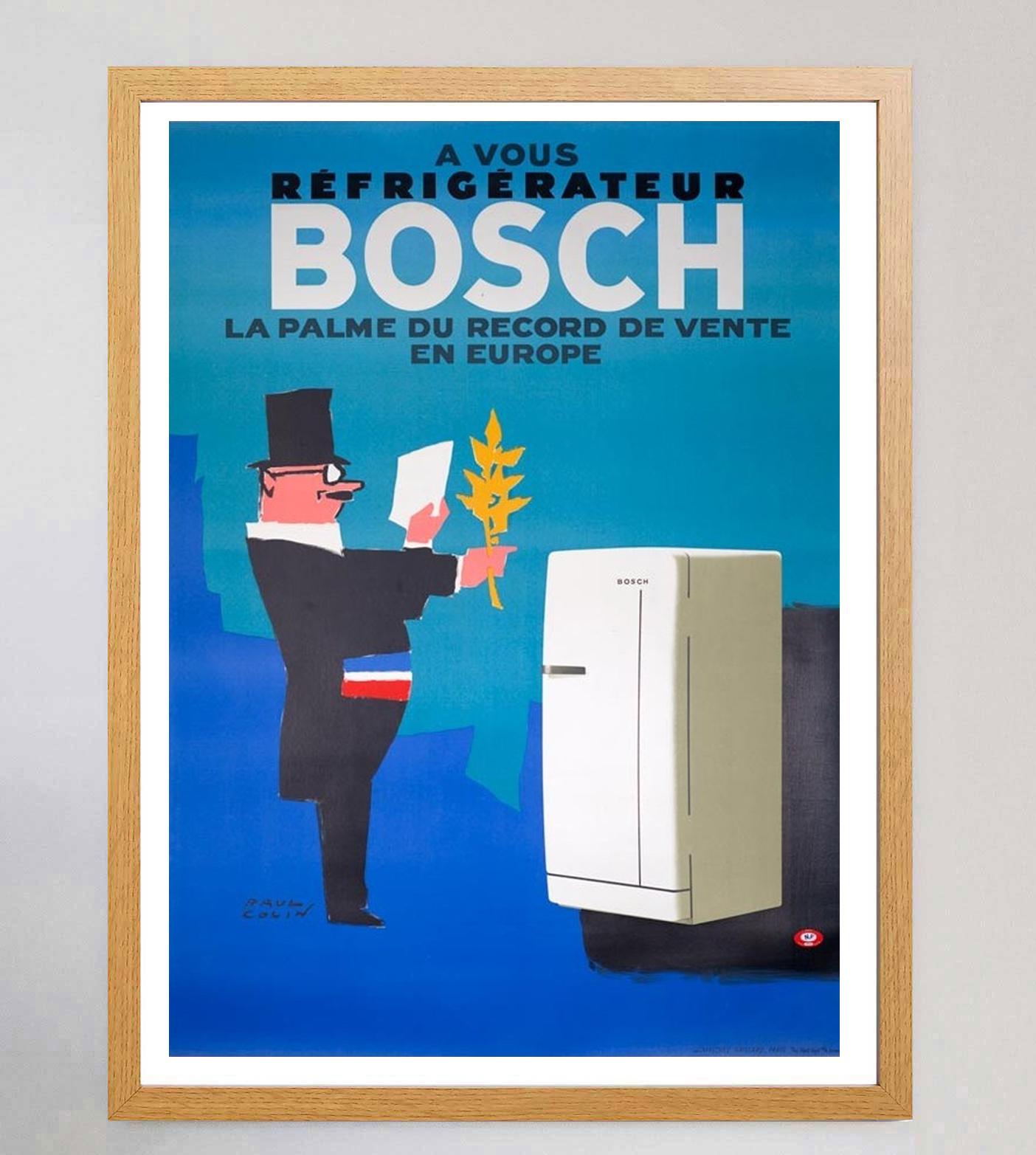 Original-Vintage-Poster von Bosch, 1963 (Art déco) im Angebot