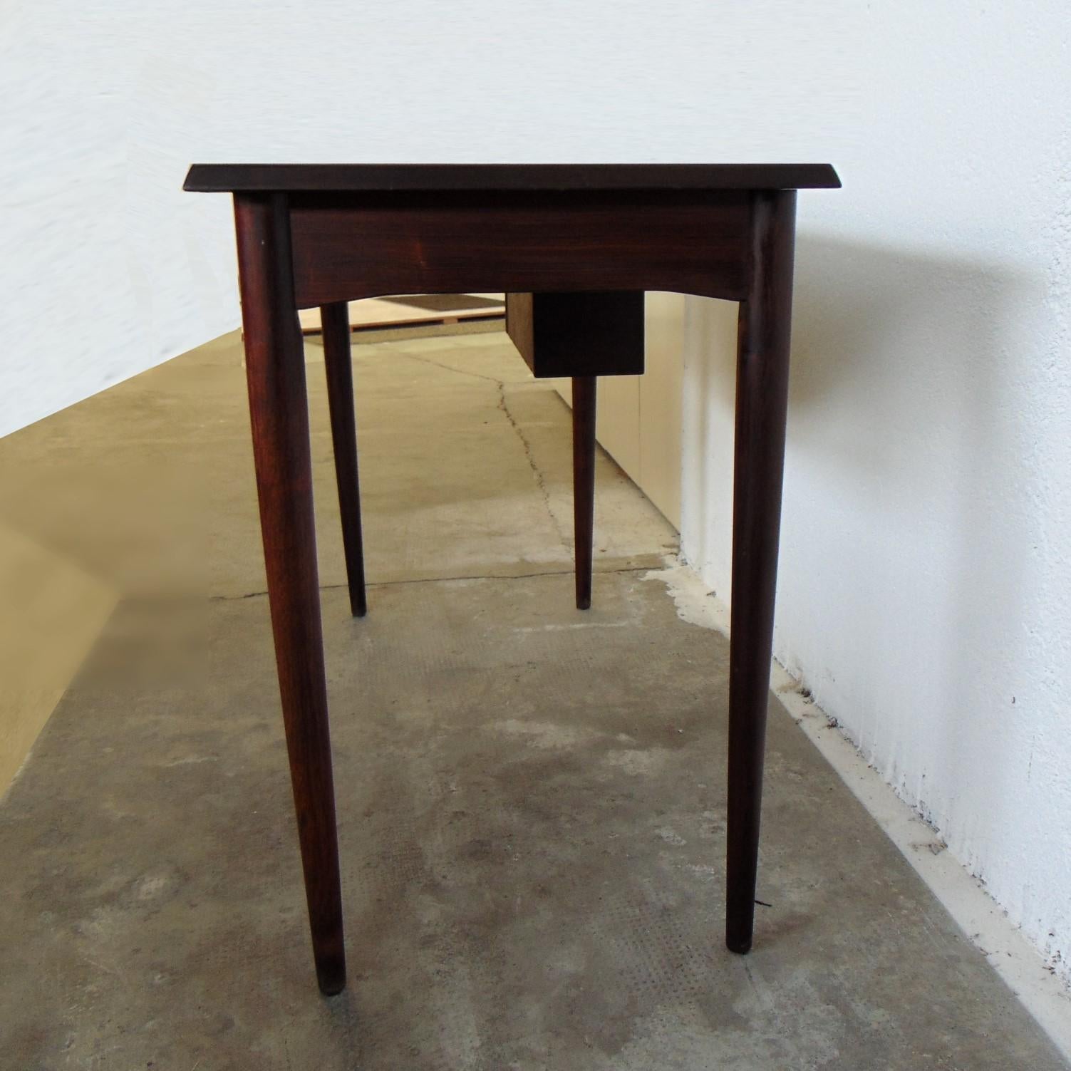 1963 Danish Writing Desk and Mirrored Vanity, Wood, Oestergaard For Sale 9