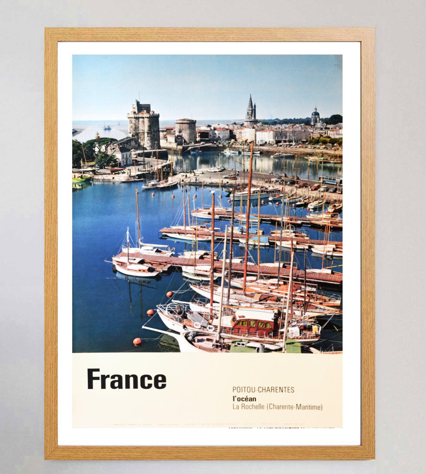Français Affiche vintage d'origine, France Poitou Charentes, 1963 en vente