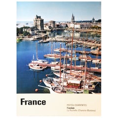Affiche vintage d'origine, France Poitou Charentes, 1963