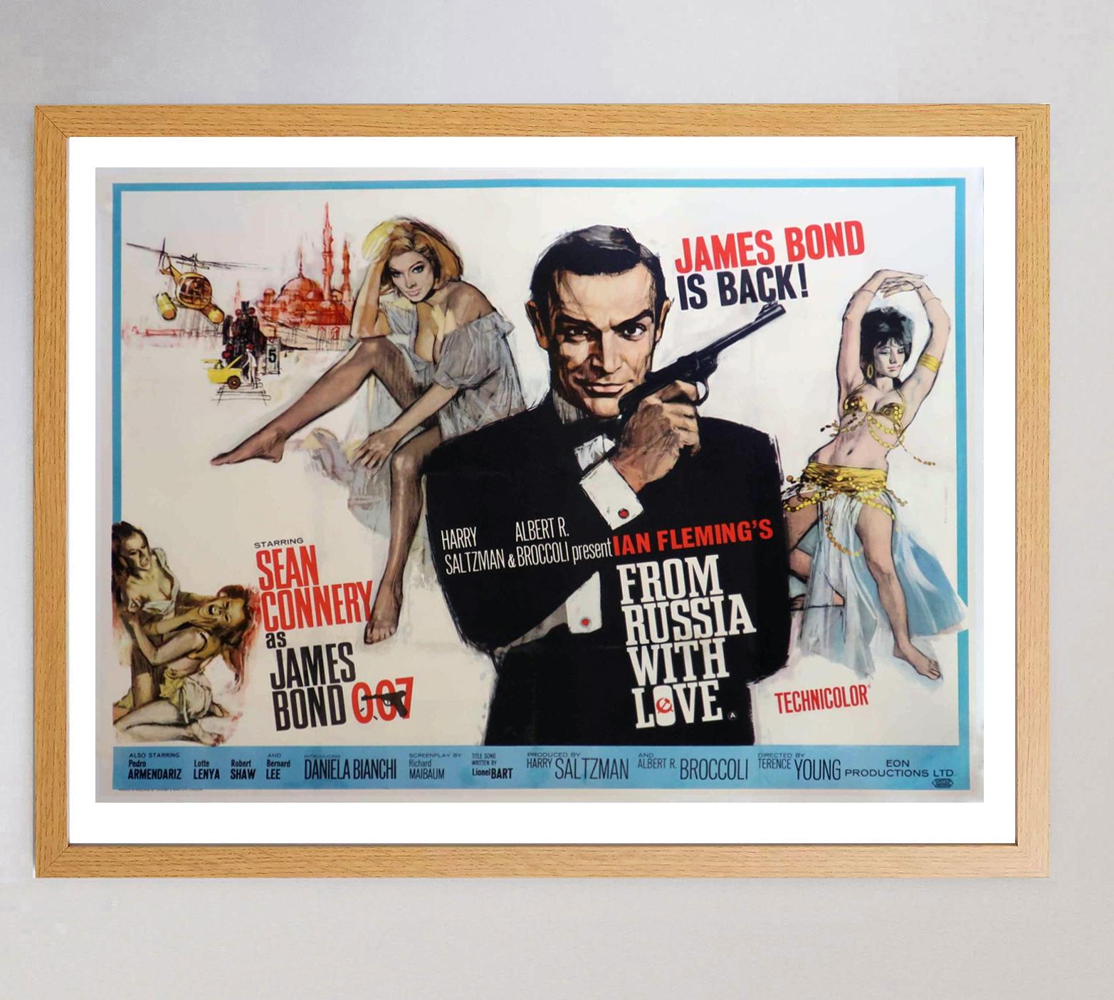 Mid-Century Modern 1963 From Russia With Love Original Vintage Poster en vente