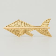 1963 Georges Braque Gold "Alphée" Brooch
