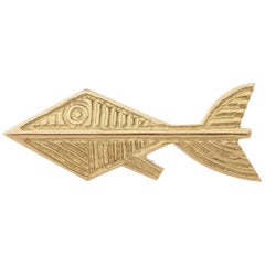 1963 Georges Braque Gold  "Alphée" Brooch