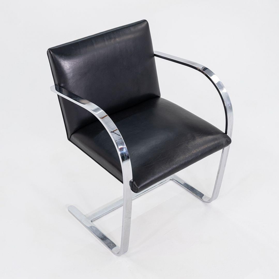 1963 Gordon Bunshaft's Personal Mies van der Rohe Flat Bar Brno Chair In Good Condition For Sale In Philadelphia, PA