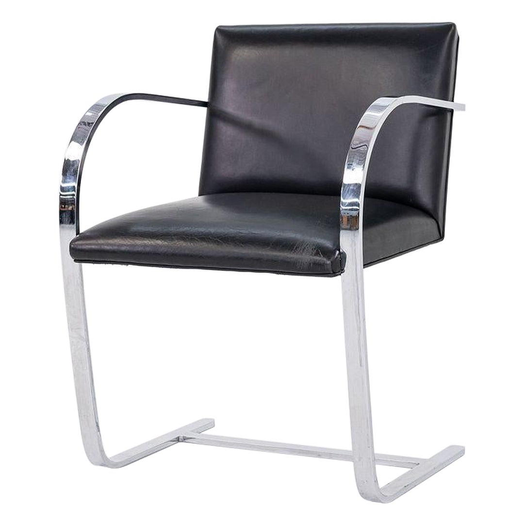 1963 Gordon Bunshaft's Personal Mies van der Rohe Flat Bar Brno Chair