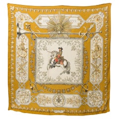 1963 Hermes Ludovicus Magnus by F.de La Perriere Silk Scarf