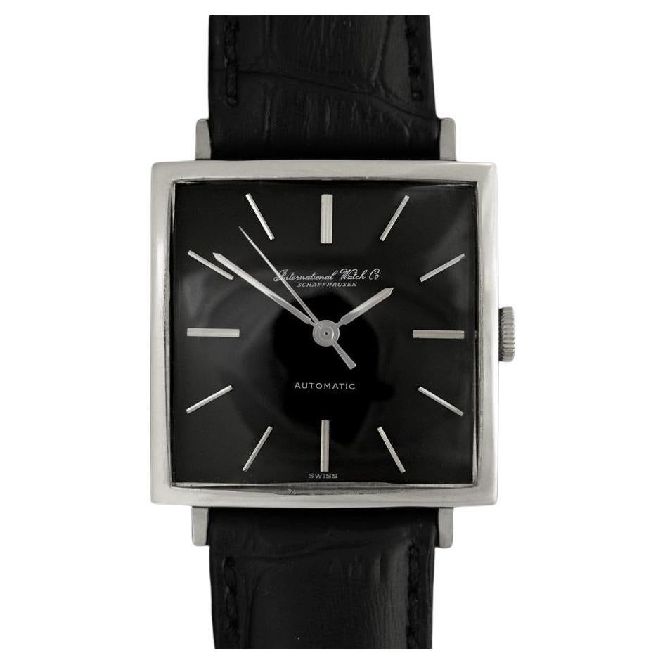 1963 IWC Vintage Mens Square Watch, Cal. 854 Automatic - Stainless Steel For Sale