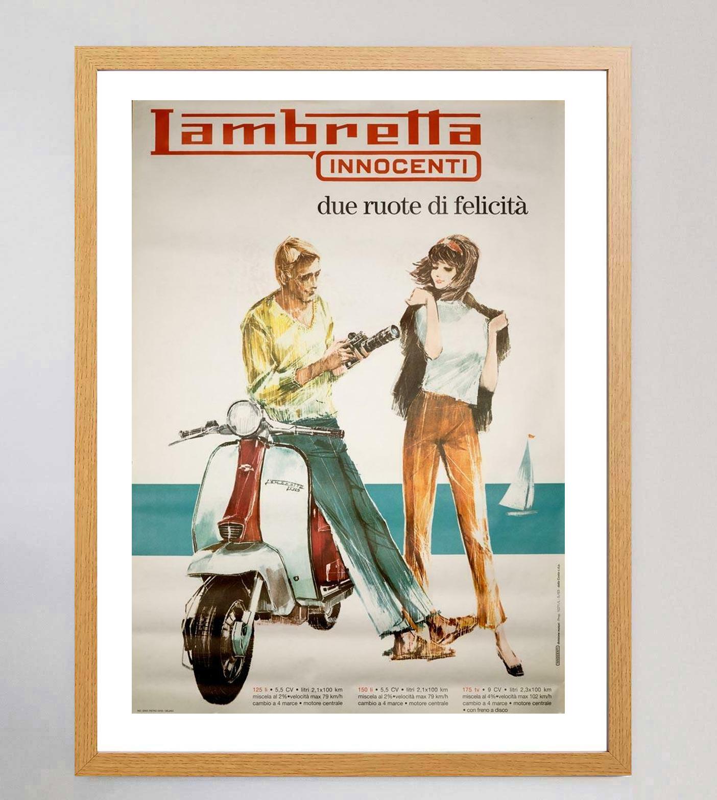 1963 Lambretta Innocenti Original Poster (Italienisch) im Angebot