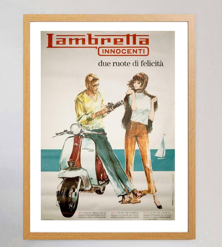 1963 Lambretta Innocenti Poster originale d'epoca in vendita su 1stDibs