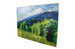 1963 Srta. Lititia Thompson Montañas Blue Ridge Pintura al óleo 48" (48")