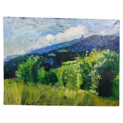 1963 Srta. Lititia Thompson Montañas Blue Ridge Pintura al óleo 48" (48")