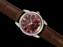 1963 Omega Seamaster Vintage Mens Classic Automatic Cal. 552 Watch with Wine Dia