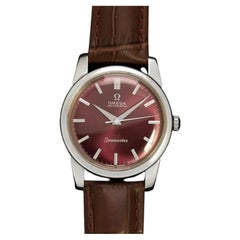 1963 Omega Seamaster Vintage Mens Classic Automatic Cal. 552 Watch with Wine Dia